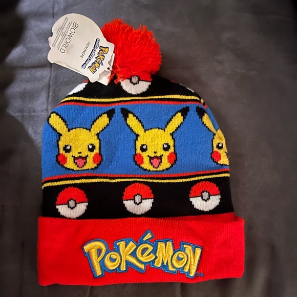Pokémon Pikachu Fairisle Pom Pom Beanie - Picture 2 of 2